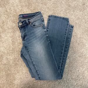 INC International Concepts Bootcut Jeans Women's 0P Denim Regular Fit Petite